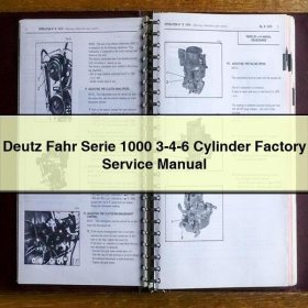 Deutz Fahr Serie 1000 Werkstatthandbuch