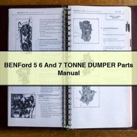 BENFord 5 6 And 7 TONNE DUMPER Parts Manual
