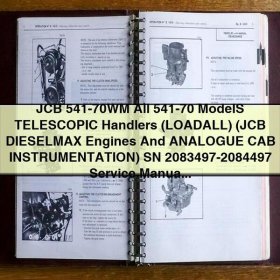 JCB 541-70WM Teleskoplader (LOADALL) - Servicehandbuch