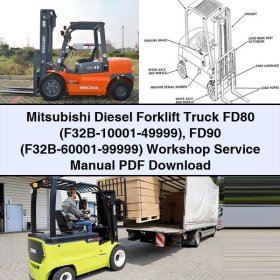 Mitsubishi Diesel Gabelstapler FD80/FD90 Werkstatt-Reparaturhandbuch