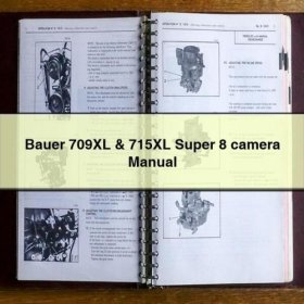 Bauer 709XL & 715XL Super 8 Kamera Bedienungsanleitung (PDF)