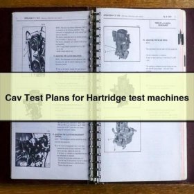 Cav-Testpläne für Hartridge Prüfmaschinen
