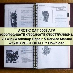 Arctic Cat ATV Werkstatt-Handbuch 2005 (200/300/400/400TBX/500/500TBX/500TRV/650H1/650 V-Twin) - PDF Download