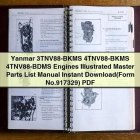 Yanmar 3TNV88-BKMS, 4TNV88-BKMS, 4TNV88-BDMS Motoren - Ersatzteilliste