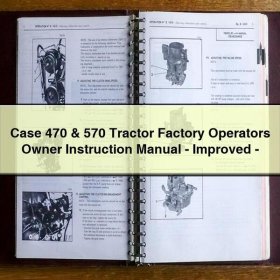 Traktor Bedienungsanleitung Case 470 & 570 - Verbessert (PDF)