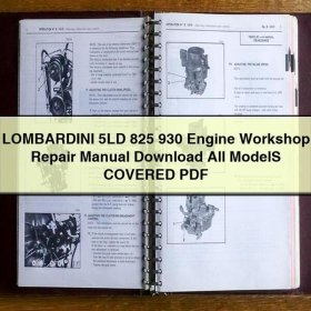 Lombardini 5LD 825 930 Werkstatt-Reparaturanleitung für alle Modelle