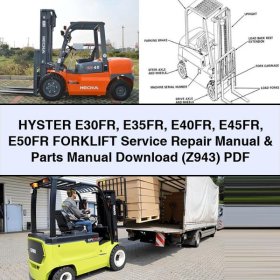 Hyster Gabelstapler E30FR-E50FR Service- und Teilehandbuch (Z943)
