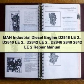 MAN Industrielle Dieselmotoren D2848, D2840, D2842 LE 2 Reparaturhandbuch PDF Download