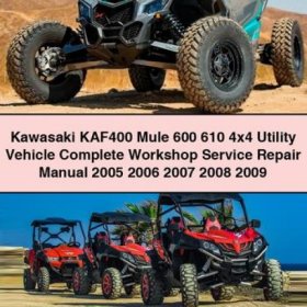 Kawasaki KAF400 Mule 600/610 4x4 Werkstatt-Handbuch (2005-2009) PDF