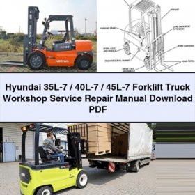 Hyundai Gabelstapler Werkstatt-Servicehandbuch 35L-7 / 40L-7 / 45L-7 (PDF)