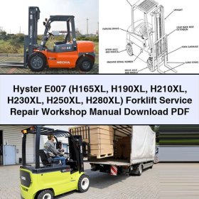 Hyster E007 (H165XL - H280XL) Gabelstapler Service- und Reparaturhandbuch
