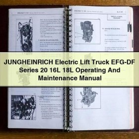 Betriebs- und Wartungshandbuch für Jungheinrich Elektro-Gabelstapler EFG-DF Serie 20 16L 18L