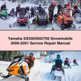 Yamaha SX500/600/700 Schneemobil Werkstatt-Handbuch 2000-2001 PDF Download