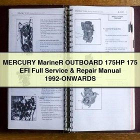 MERCURY Mariner OUTBOARD 175HP 175 EFI Full Service & Repair Manual 1992-ONWARDS