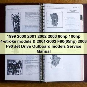 1999 2000 2001 2002 2003 80hp 100hp 4-stroke models & 2001-2002 F80(65hp) 2003 F90 Jet Drive Outboard models Service Repair Manual