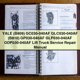 Yale Gabelstapler Service- und Reparaturhandbuch (B809/B810)