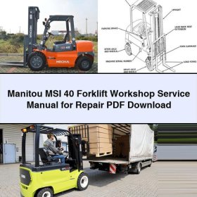 Manitou MSI 40 Gabelstapler Werkstatt-Reparaturhandbuch