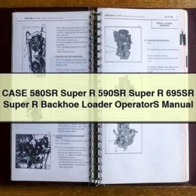 CASE 580SR, 590SR, 695SR Super R Baggerlader Bedienungsanleitung PDF Download