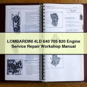 LOMBARDINI 4LD 640 705 820 Werkstatt-Handbuch