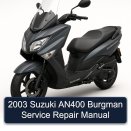 2003 Suzuki AN400 Burgman Service Repair Manual