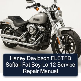 Harley Davidson FLSTFB Softail Fat Boy Lo 12 Service Repair Manual