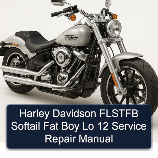 Harley Davidson FLSTFB Softail Fat Boy Lo 12 Service Repair Manual