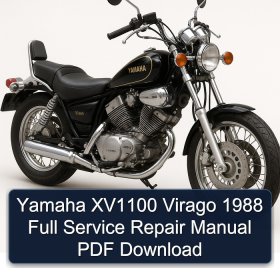 Yamaha XV1100 Virago 1988 Full Service Repair Manual PDF Download