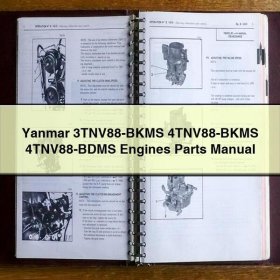 Yanmar 3TNV88-BKMS, 4TNV88-BKMS, 4TNV88-BDMS Motoren Ersatzteilkatalog