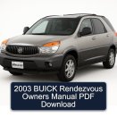 2003 BUICK Rendezvous Owners Manual PDF Download