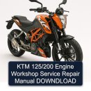 KTM 125/200 Engine Workshop Service Repair Manual DOWNDLOAD