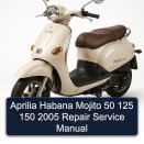 Aprilia Habana Mojito 50 125 150 2005 Repair Service Manual