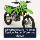 Kawasaki KX80-P1 1988 Service Repair Workshop Manual