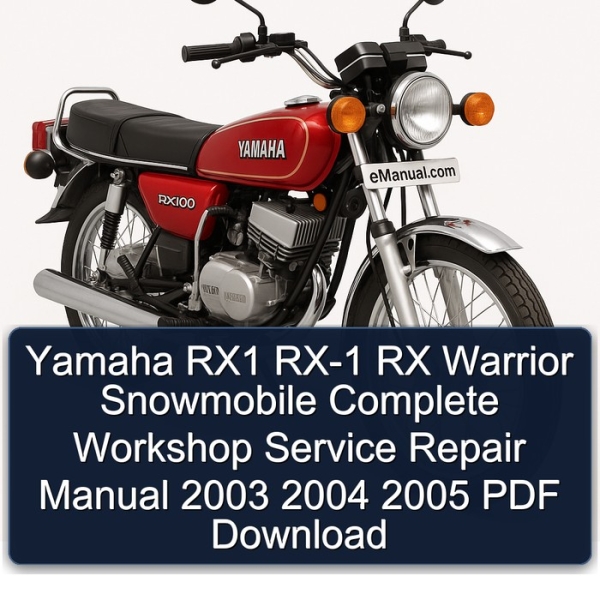 Yamaha RX-1 / RX-Warrior Werkstatt-Handbuch 2003-2005 (PDF)
