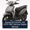 Suzuki RV125 RV 125 1972-1981 Service Repair Manual