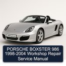 PORSCHE BOXSTER 986 1998-2004 Workshop Repair Service Manual