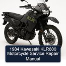 1984 Kawasaki KLR600 Motorcycle Service Repair Manual