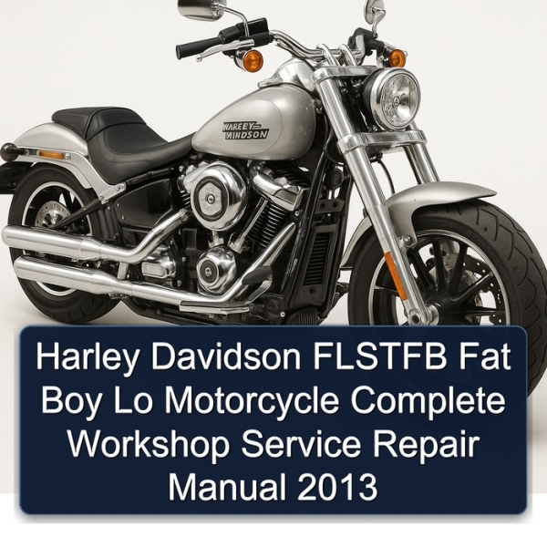 Harley Davidson FLSTFB Fat Boy Lo Motorcycle Complete Workshop Service Repair Manual 2013