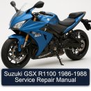 Suzuki GSX R1100 1986-1988 Service Repair Manual