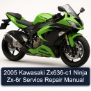 2005 Kawasaki Zx636-c1 Ninja Zx-6r Service Repair Manual
