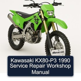 Kawasaki KX80-P3 1990 Service Repair Workshop Manual