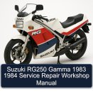 Suzuki RG250 Gamma 1983 1984 Service Repair Workshop Manual