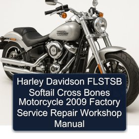 Harley Davidson FLSTSB Softail Cross Bones Motorcycle 2009 Factory Service Repair Workshop Manual