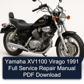 Yamaha XV1100 Virago 1991 Full Service Repair Manual PDF Download