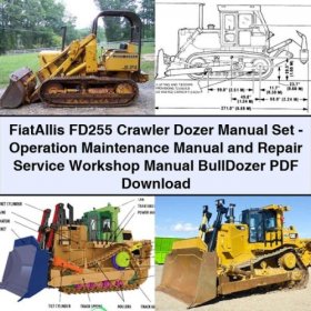 FiatAllis FD255 Raupenbulldozer Handbuch-Set