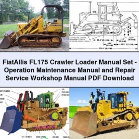 FiatAllis FL175 Raupenlader Handbuch-Set: Betrieb, Wartung & Reparatur