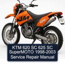 KTM 620 SC 625 SC SuperMOTO 1998-2003 Service Repair Manual