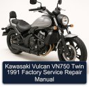 Kawasaki Vulcan VN750 Twin 1991 Factory Service Repair Manual