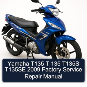 Yamaha T135 T 135 T135S T135SE 2009 Factory Service Repair Manual