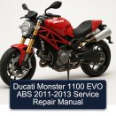 Ducati Monster 1100 EVO ABS 2011-2013 Service Repair Manual