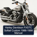 Harley Davidson FXSTC Softail Custom 1986-1999 Manual